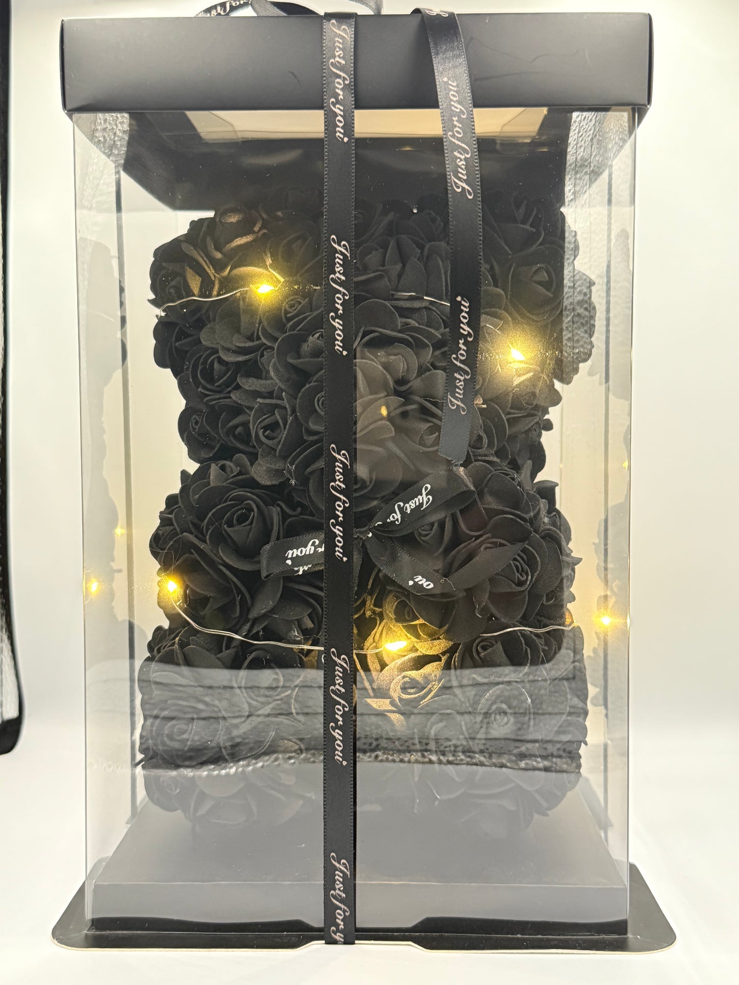 Rozen Teddybeer Zwart