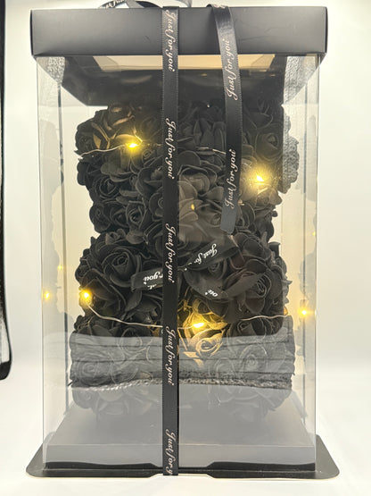 Rozen Teddybeer Zwart